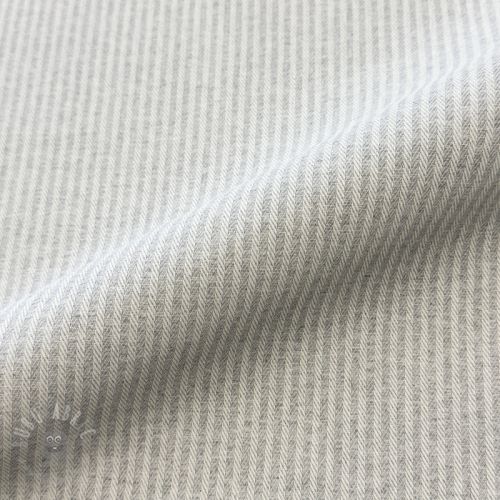 Tkanina dekoracyjna DOBBY Colored stripe light grey