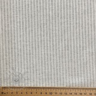Tkanina dekoracyjna DOBBY Colored stripe light grey