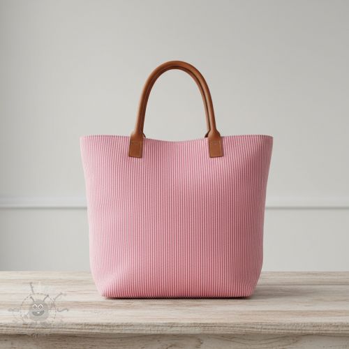 Tkanina dekoracyjna DOBBY Colored stripe fuchsia