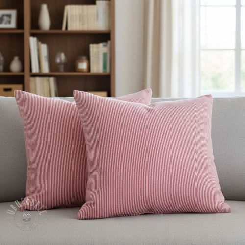 Tkanina dekoracyjna DOBBY Colored stripe fuchsia