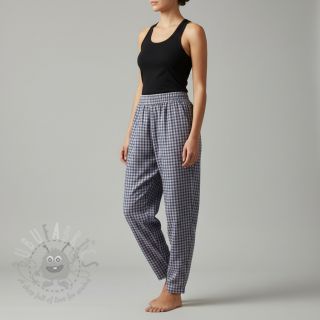 Bawełniana tkanina YARN DYED Check Anabel teal