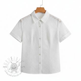 Bawełniana tkanina EMBROIDERY 2 side Camelia