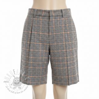 Bawełniana tkanina YARN DYED BRUSHED Check Mike ecru