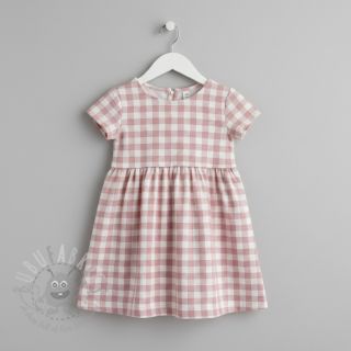 Bawełniana tkanina FLANNEL BIG Check light pink