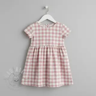 Bawełniana tkanina FLANNEL BIG Check light pink