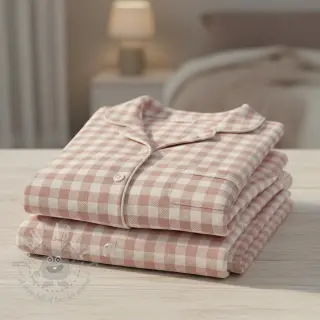 Bawełniana tkanina FLANNEL BIG Check light pink