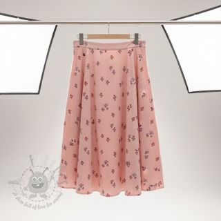 Bawełniana tkanina FLANNEL Flowers light pink