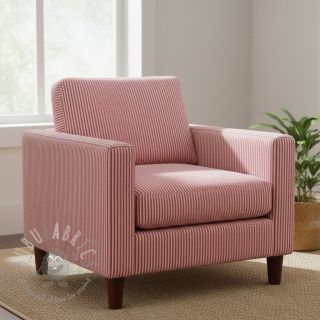 Tkanina dekoracyjna DOBBY Colored stripe cherry