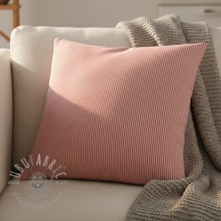 Tkanina dekoracyjna DOBBY Colored stripe poppy red