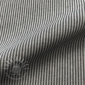 Tkanina dekoracyjna DOBBY Colored stripe black