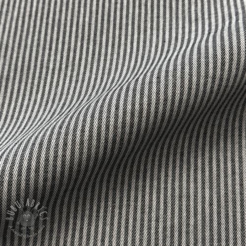 Tkanina dekoracyjna DOBBY Colored stripe black