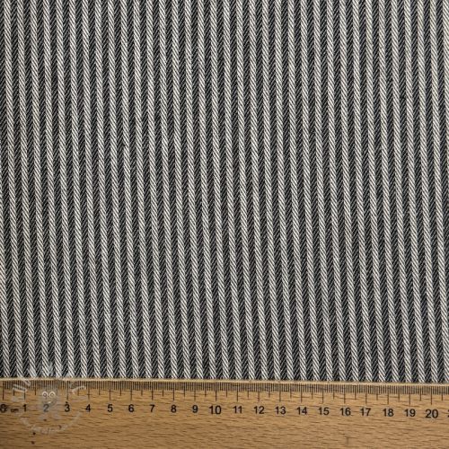 Tkanina dekoracyjna DOBBY Colored stripe black