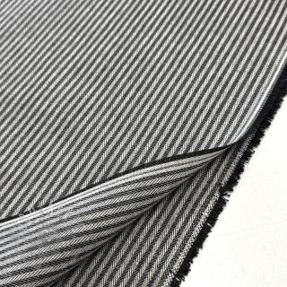 Tkanina dekoracyjna DOBBY Colored stripe black