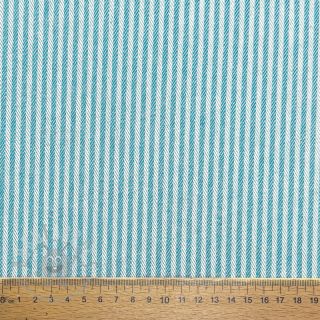 Tkanina dekoracyjna DOBBY Colored stripe turquoise