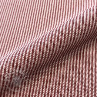 Tkanina dekoracyjna DOBBY Colored stripe burgundy