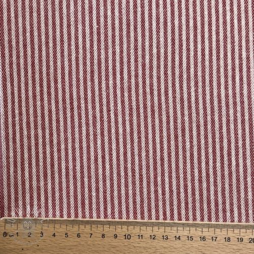 Tkanina dekoracyjna DOBBY Colored stripe burgundy