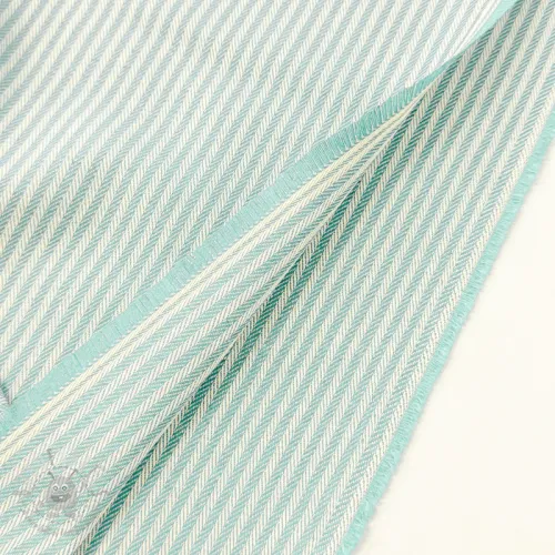 Tkanina dekoracyjna DOBBY Colored stripe mint