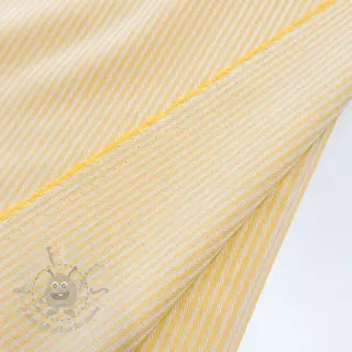 Tkanina dekoracyjna DOBBY Colored stripe pastel yellow