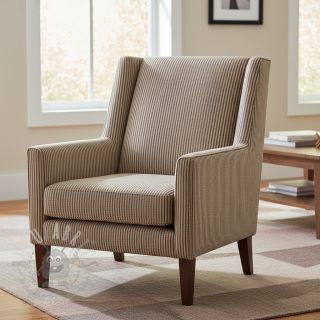 Tkanina dekoracyjna DOBBY Colored stripe coffee