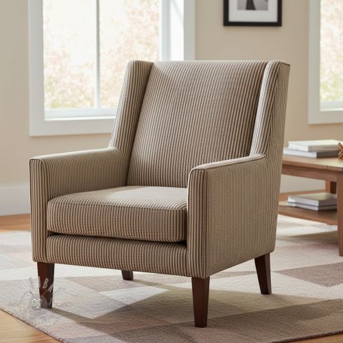 Tkanina dekoracyjna DOBBY Colored stripe coffee