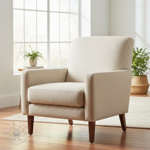 Tkanina dekoracyjna DOBBY Colored stripe sand