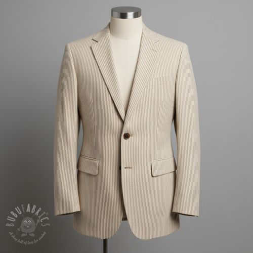 Tkanina dekoracyjna DOBBY Colored stripe sand