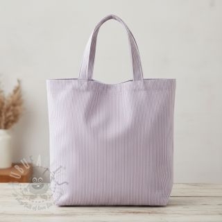 Tkanina dekoracyjna DOBBY Colored stripe lavender