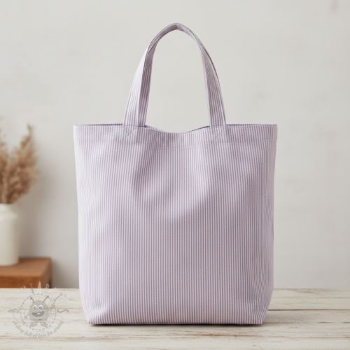 Tkanina dekoracyjna DOBBY Colored stripe lavender