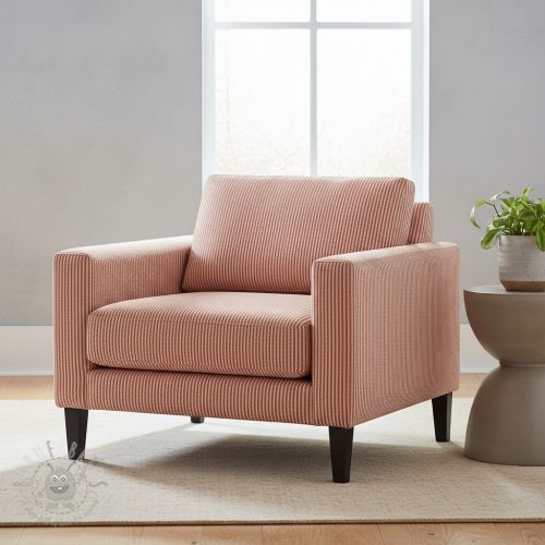 Tkanina dekoracyjna DOBBY Colored stripe dark orange