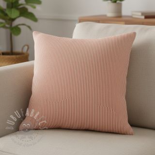 Tkanina dekoracyjna DOBBY Colored stripe dark orange