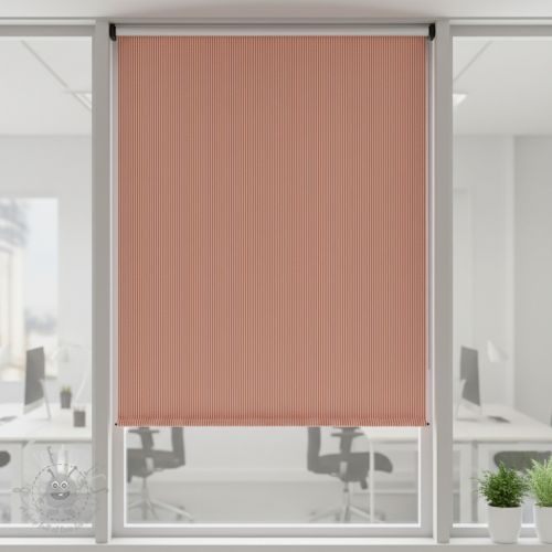 Tkanina dekoracyjna DOBBY Colored stripe coral