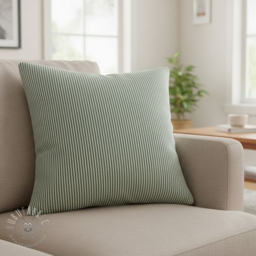 Tkanina dekoracyjna DOBBY Colored stripe bottle green