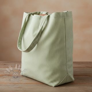 Tkanina dekoracyjna DOBBY Colored stripe light green