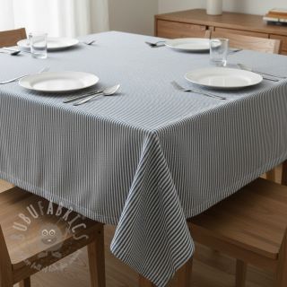 Tkanina dekoracyjna DOBBY Colored stripe blue