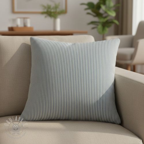 Tkanina dekoracyjna DOBBY Colored stripe blue