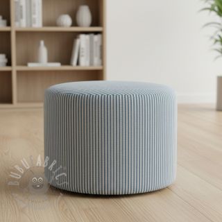 Tkanina dekoracyjna DOBBY Colored stripe blue