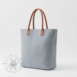 Tkanina dekoracyjna DOBBY Colored stripe blue