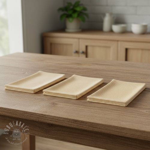 Tkanina dekoracyjna DOBBY Colored stripe ochre