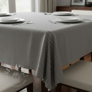 Tkanina dekoracyjna DOBBY Colored stripe graphite