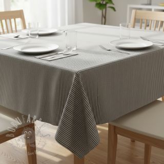 Tkanina dekoracyjna DOBBY Colored stripe black