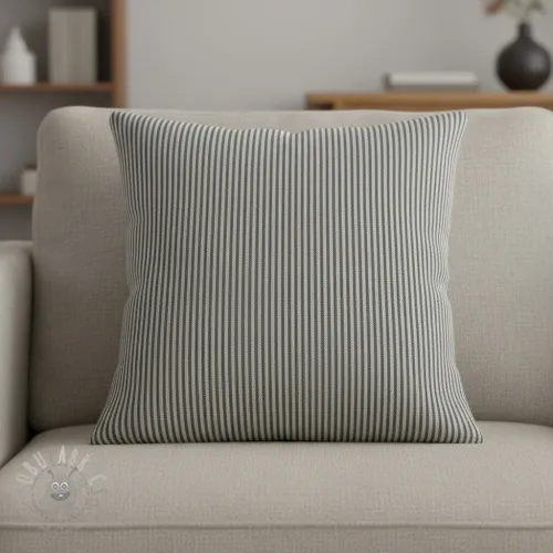 Tkanina dekoracyjna DOBBY Colored stripe black