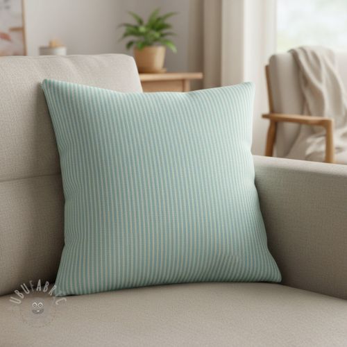 Tkanina dekoracyjna DOBBY Colored stripe mint