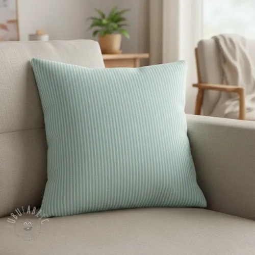 Tkanina dekoracyjna DOBBY Colored stripe mint
