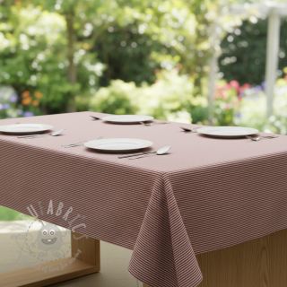 Tkanina dekoracyjna DOBBY Colored stripe burgundy