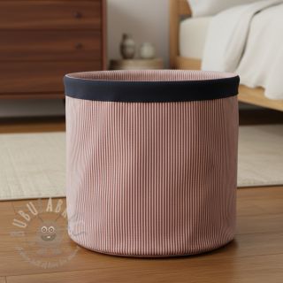 Tkanina dekoracyjna DOBBY Colored stripe burgundy