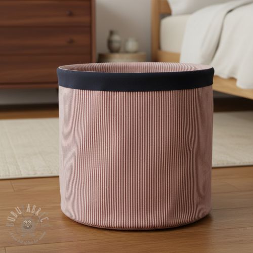 Tkanina dekoracyjna DOBBY Colored stripe burgundy