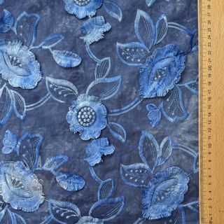 Bawełniana tkanina TIE DYE EMBROIDERY Flora design B