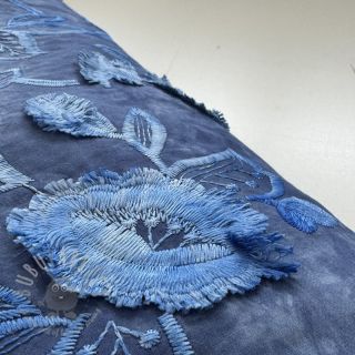 Bawełniana tkanina TIE DYE EMBROIDERY Flora design B