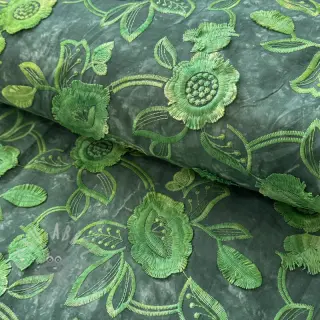 Bawełniana tkanina TIE DYE EMBROIDERY Flora design A