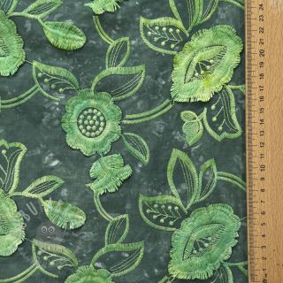 Bawełniana tkanina TIE DYE EMBROIDERY Flora design A